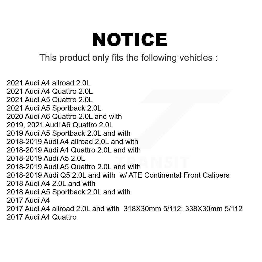 Mpulse Front Disc Brake Pads Wear Sensor (2 Pack) For Audi Q5 A4 A5 Quattro A6 Sportback allroad KSE-100089