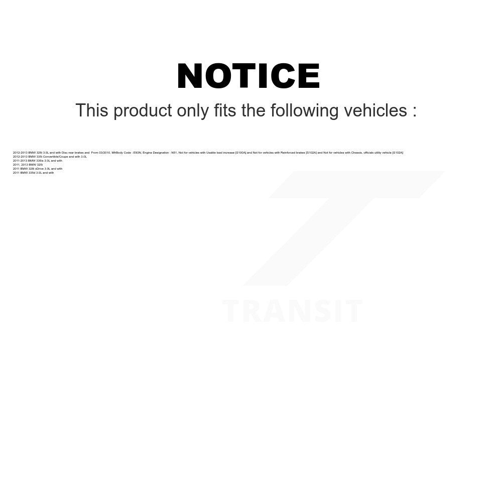 Mpulse Front Disc Brake Pads Wear Sensor (2 Pack) For BMW 328i xDrive 335i 335d 335is 325i KSE-100107