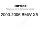 Mpulse Front Rear Disc Brake Pads Wear Sensor (4 Pack) For 2000-2006 BMW X5 KSE-100121