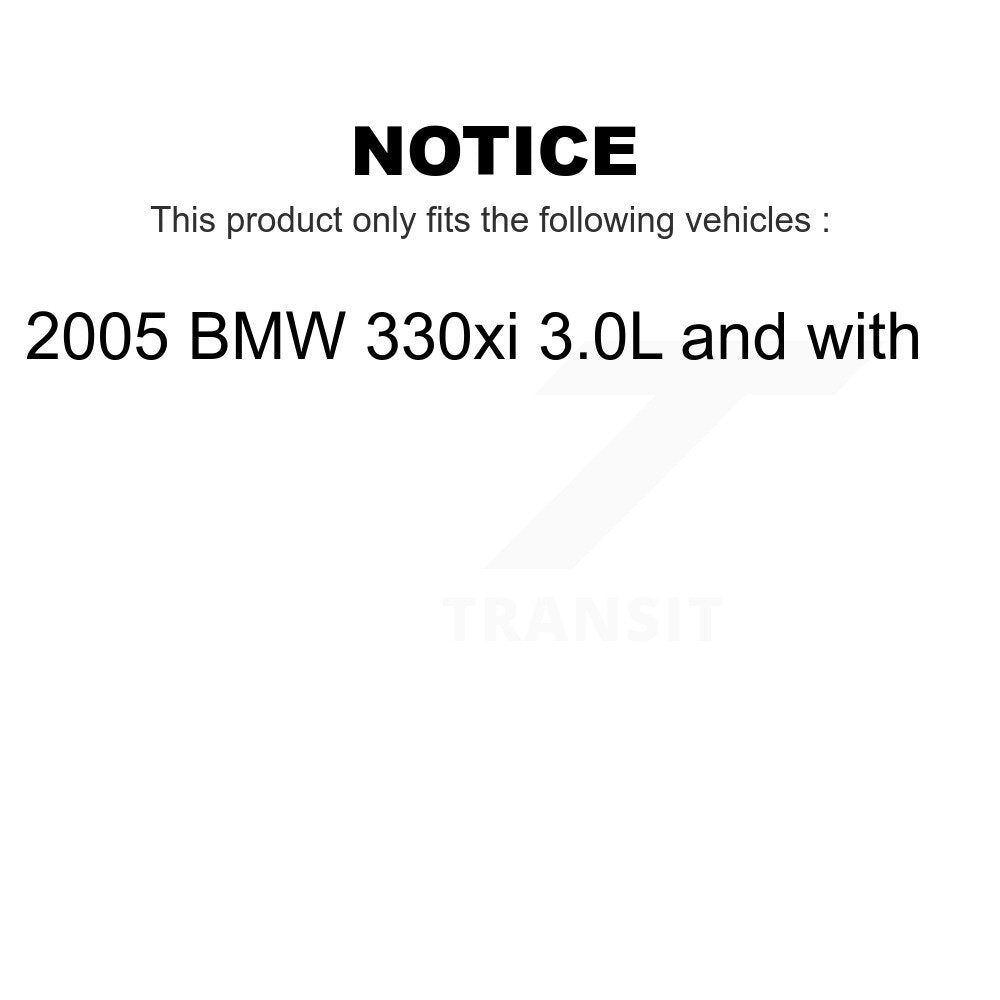 Mpulse Front Rear Disc Brake Pads Wear Sensor (4 Pack) For 2005 BMW 330xi 3.0L with KSE-100145