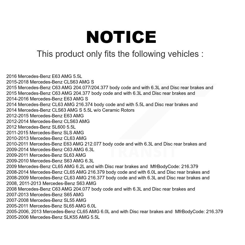 Mpulse Front Rear Disc Brake Pads Wear Sensor (4 Pack) For Mercedes-Benz C63 AMG S63 E63 S CLS63 SLS CL63 SLK55 SL63 SL65 SL55 S65 CL65 SL600 KSE-100171