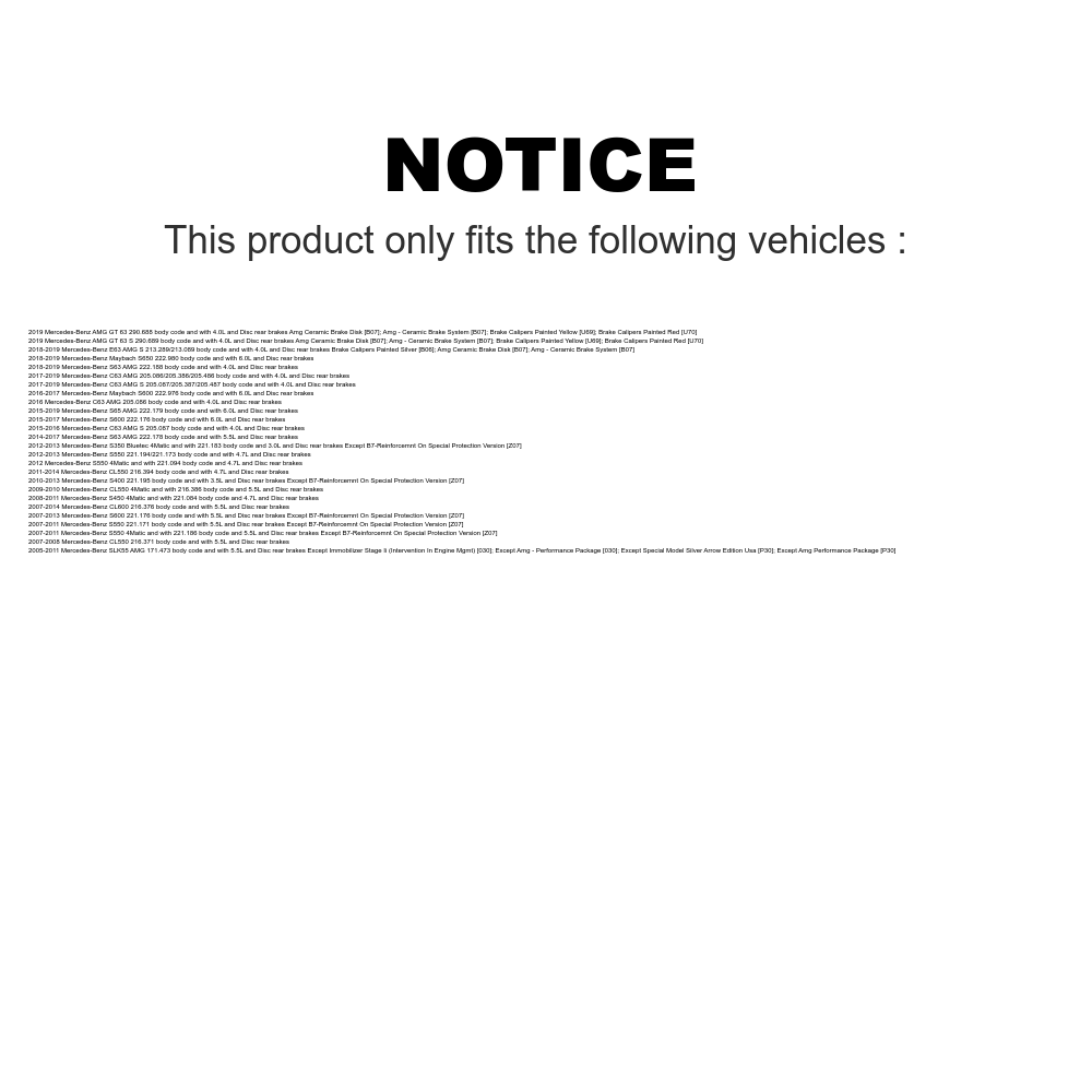 Mpulse Front Rear Disc Brake Pads Wear Sensor (4 Pack) For Mercedes-Benz S550 SL500 GLS550 S63 AMG SL550 C63 S CL550 E63 SL63 GT S600 SL600 SL55 SLK55 C S400 S65 Maybach 63 CL600 R SL65 S650 S450 KSE-100172