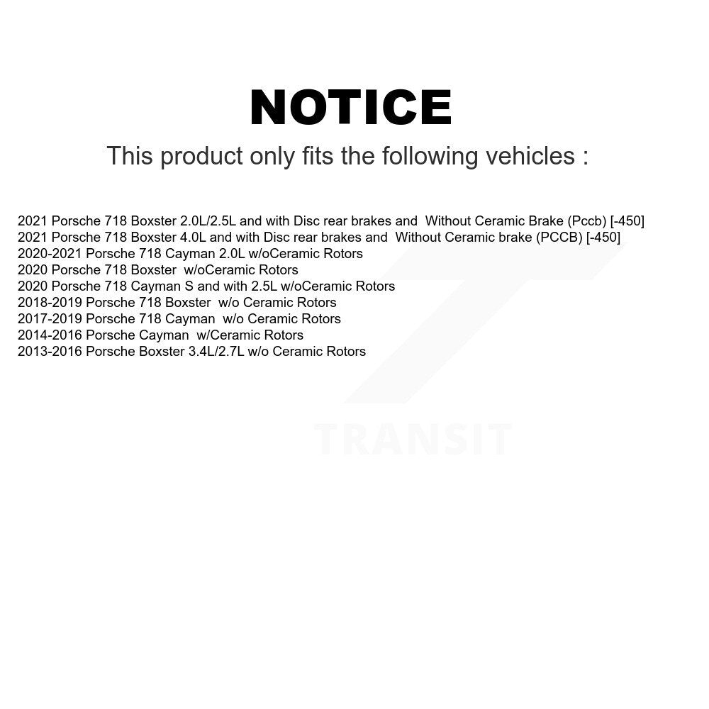 Mpulse Front Rear Disc Brake Pads Wear Sensor (4 Pack) For Porsche Boxster Cayman 718 KSE-100181