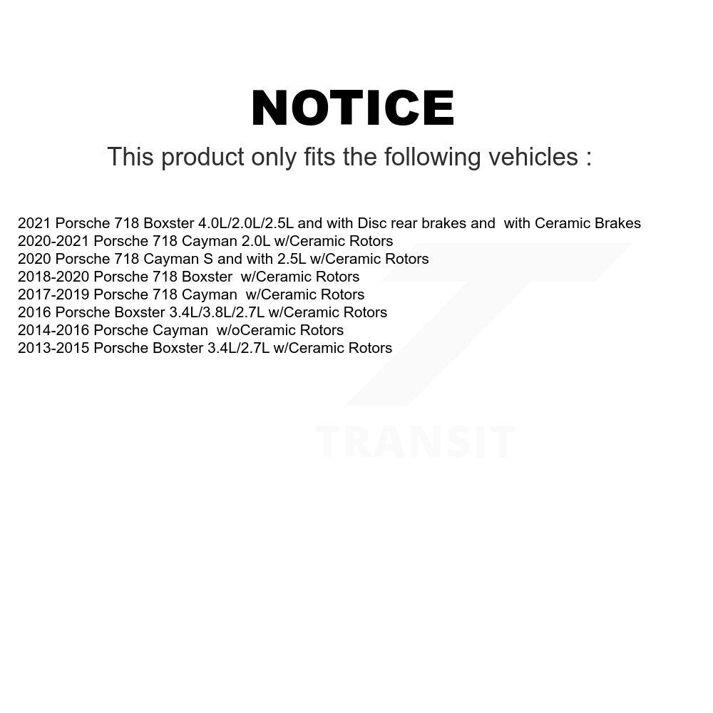 Mpulse Front Rear Disc Brake Pads Wear Sensor (4 Pack) For Porsche Boxster Cayman 718 KSE-100182