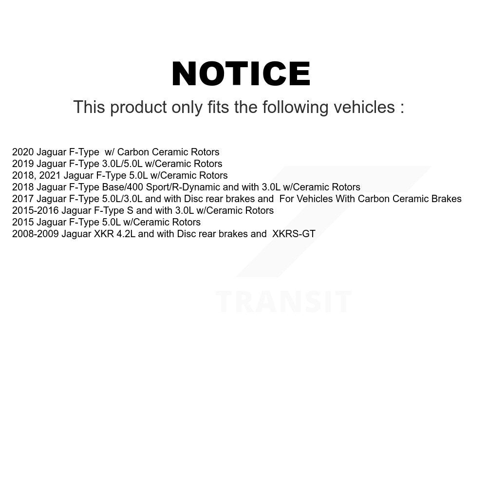 Mpulse Front Rear Disc Brake Pads Wear Sensor (4 Pack) For Jaguar F-Type XKR KSE-100186