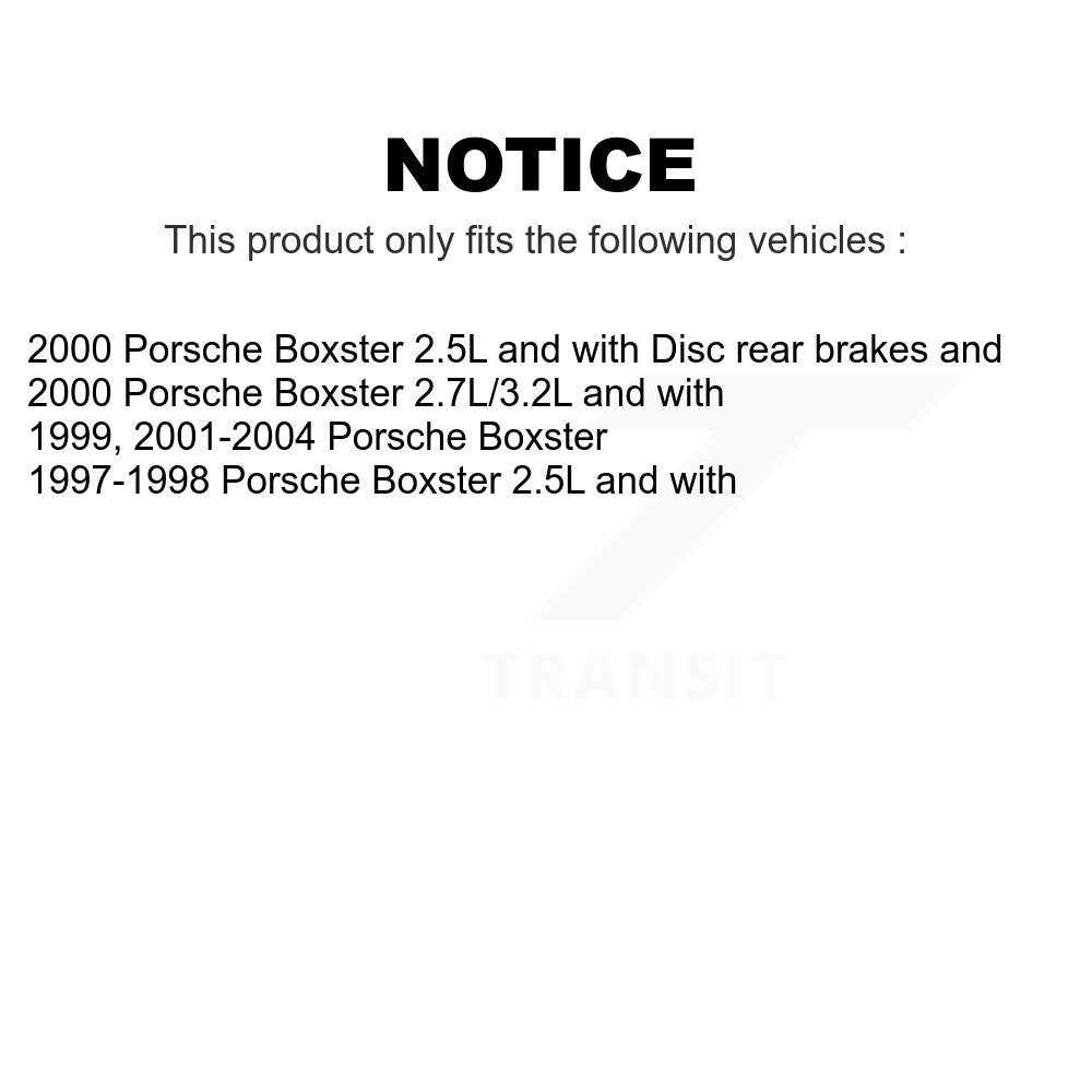 Mpulse Front Rear Disc Brake Pads Wear Sensor (4 Pack) For Porsche Boxster KSE-100197