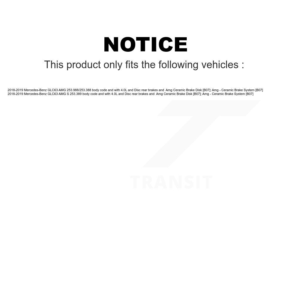 Mpulse Front Rear Disc Brake Pads Wear Sensor (4 Pack) For 2018-2019 Mercedes-Benz GLC63 AMG S Amg Ceramic Disk [B07; - System B07:-60] KSE-100200