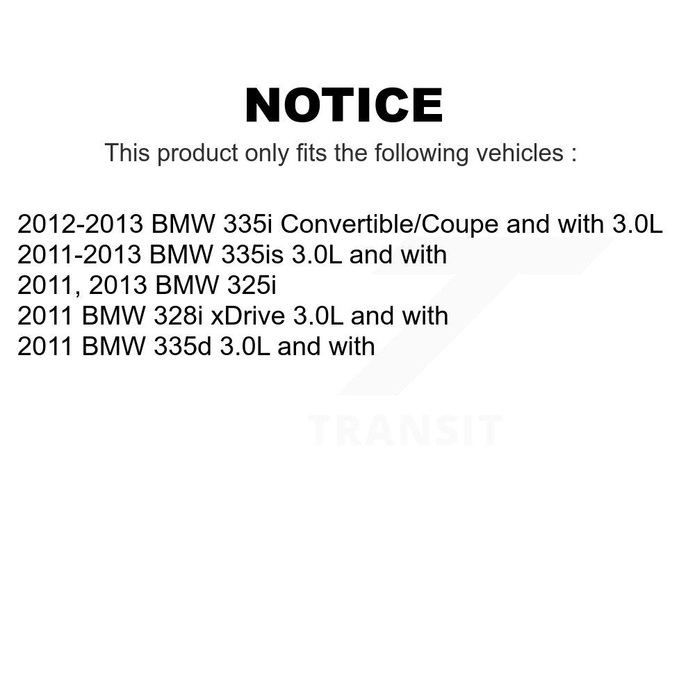 Mpulse Front Rear Disc Brake Pads Wear Sensor (4 Pack) For BMW 328i xDrive 335i 335d 335is 325i KSE-100212