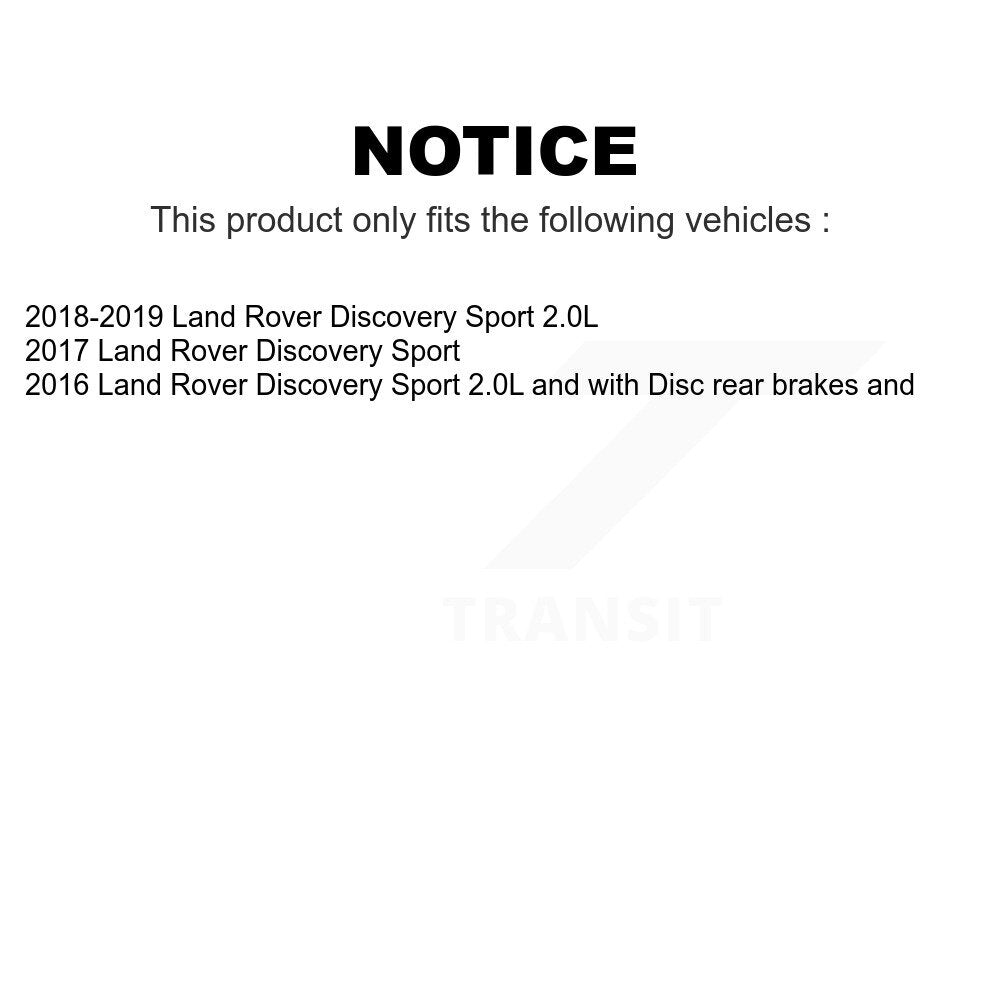 Mpulse Front Rear Disc Brake Pads Wear Sensor (4 Pack) For Land Rover Discovery Sport KSE-100215