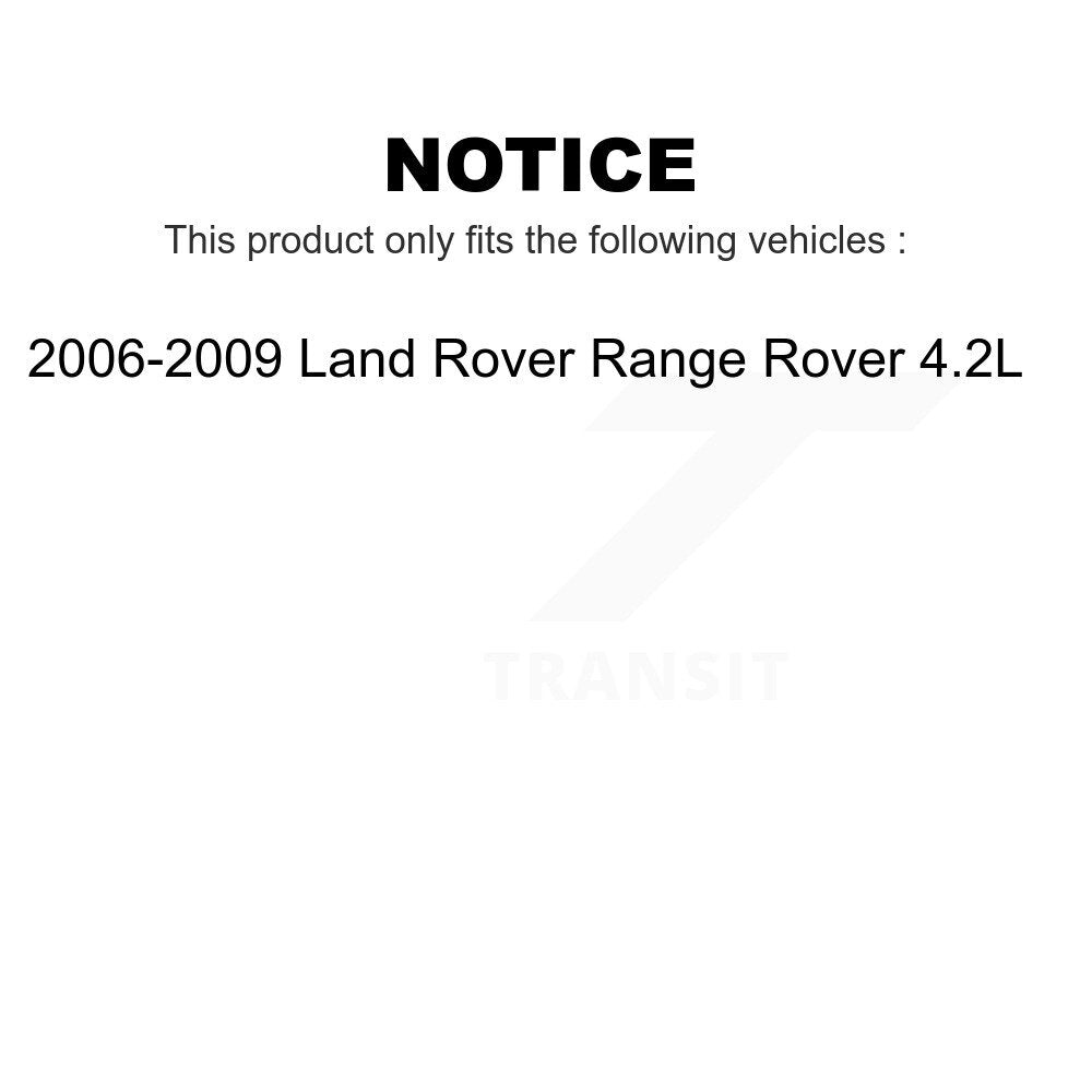 Mpulse Front Rear Disc Brake Pads Wear Sensor (4 Pack) For 2006-2009 Land Rover Range 4.2L KSE-100221