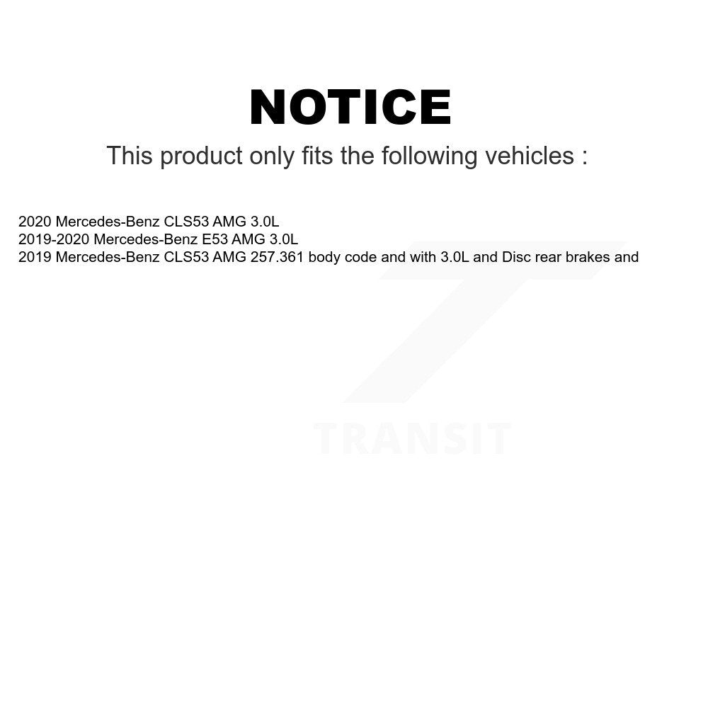 Mpulse Front Rear Disc Brake Pads Wear Sensor (4 Pack) For Mercedes-Benz E53 AMG CLS53 KSE-100227