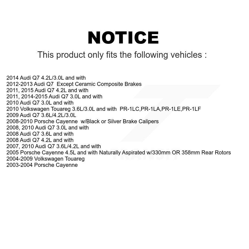 Mpulse Front Rear Disc Brake Pads Wear Sensor (4 Pack) For Audi Q7 Volkswagen Touareg Porsche Cayenne KSE-100237