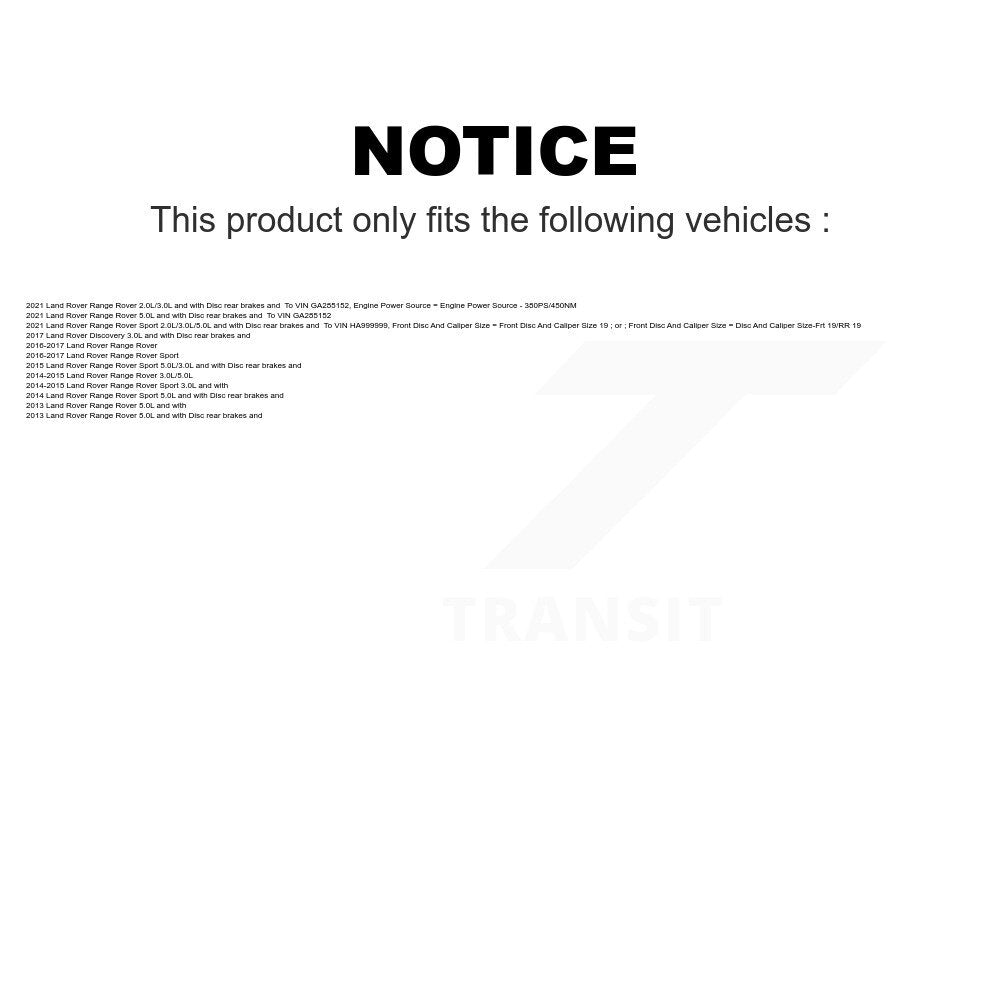 Mpulse Rear Disc Brake Pads Wear Sensor (2 Pack) For Land Rover Range Sport Discovery KSE-100298