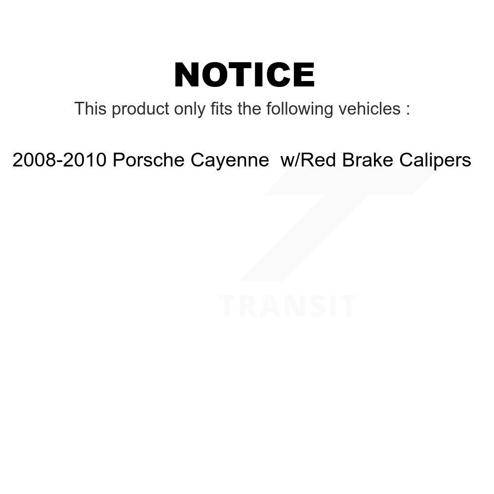 Mpulse Rear Disc Brake Pads Wear Sensor (2 Pack) For 2008-2010 Porsche Cayenne w Red Calipers KSE-100323