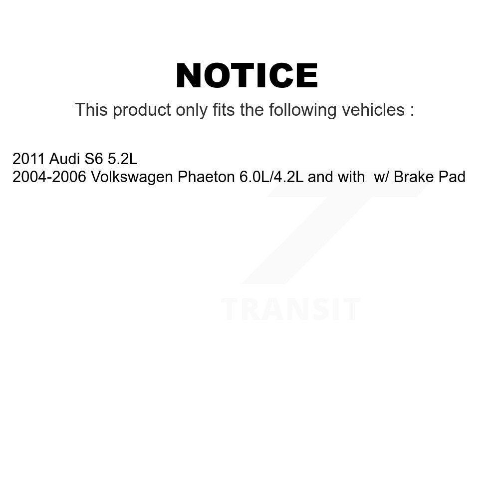 Mpulse Rear Disc Brake Pads Wear Sensor (2 Pack) For Volkswagen Phaeton Audi S6 KSE-100331