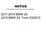 Mpulse Rear Disc Brake Pads Wear Sensor (2 Pack) For BMW Z4 KSE-100334