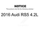 Mpulse Front Disc Brake Pads Wear Sensor (2 Pack) For 2016 Audi RS5 4.2L KSE-100345
