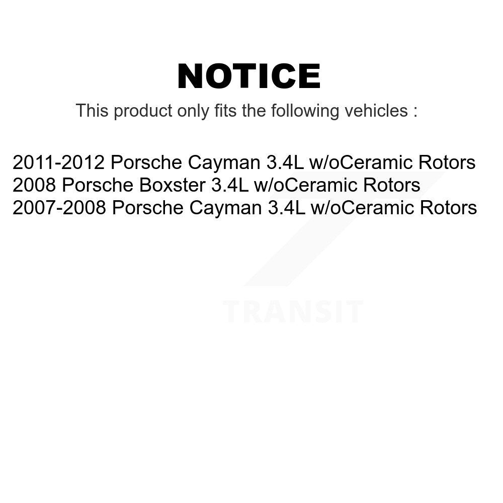 Mpulse Front Rear Disc Brake Pads Wear Sensor (2 Pack) For Porsche Cayman Boxster w/oCeramic Rotors 3.4L KSE-100369