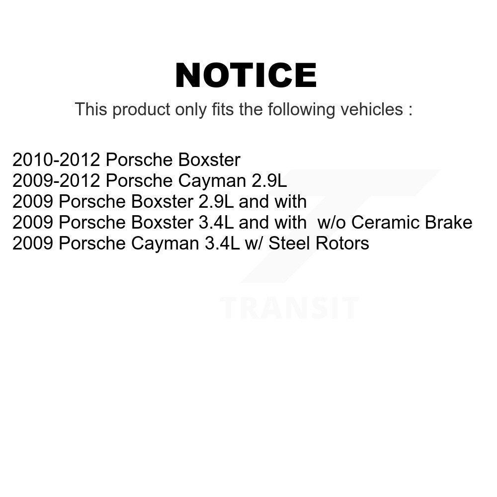 Mpulse Front Rear Disc Brake Pads Wear Sensor (2 Pack) For Porsche Boxster Cayman KSE-100372