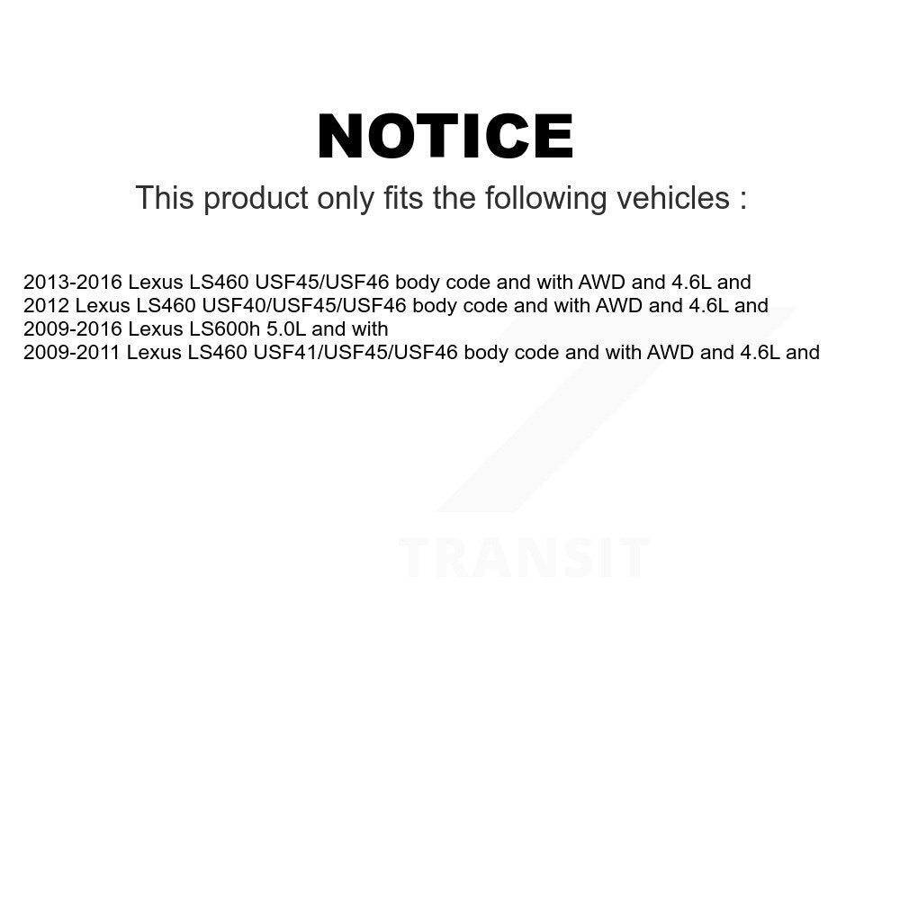 Mpulse Rear Disc Brake Pads Wear Sensor (2 Pack) For Lexus LS460 LS600h KSE-100376