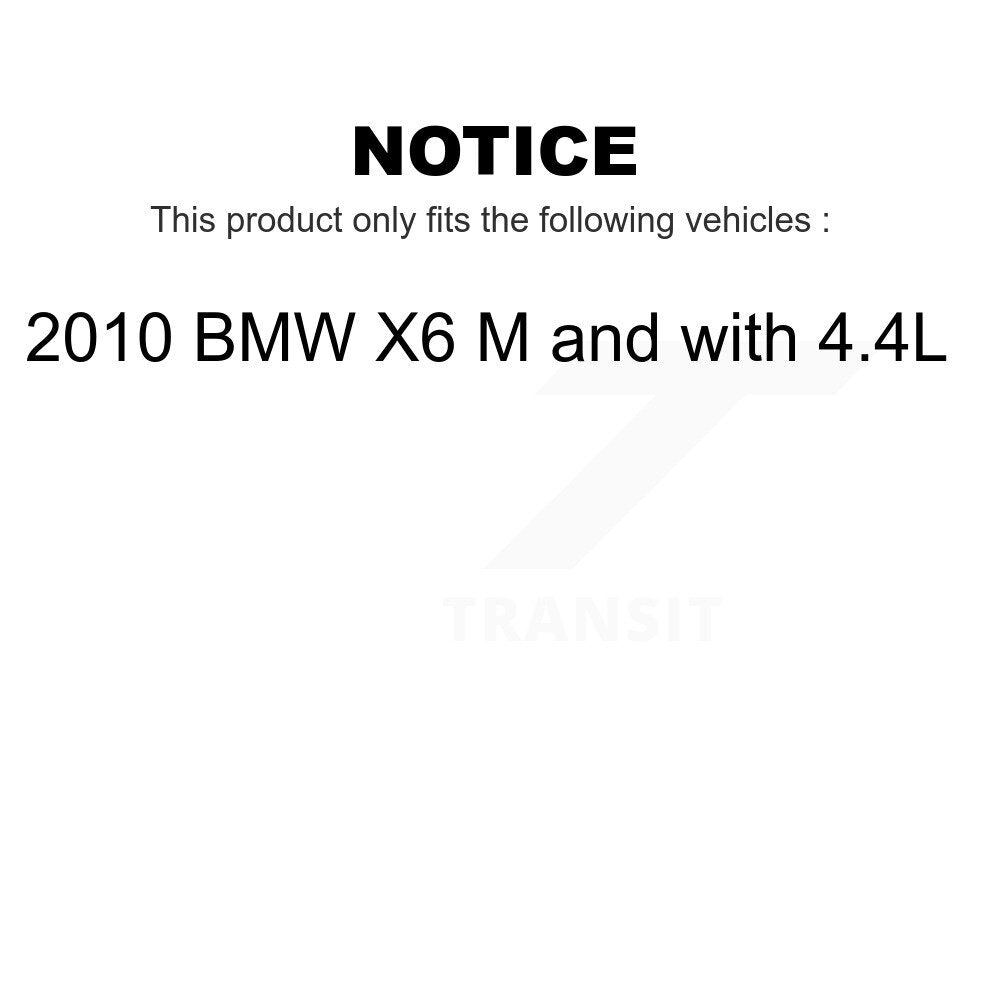 Mpulse Front Disc Brake Pads Wear Sensor (2 Pack) For 2010 BMW X6 M with 4.4L KSE-100383