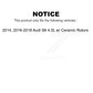 Mpulse Front Rear Disc Brake Pads Wear Sensor (4 Pack) For 2014 2016-2018 Audi S6 4.0L w Ceramic Rotors KSE-100405