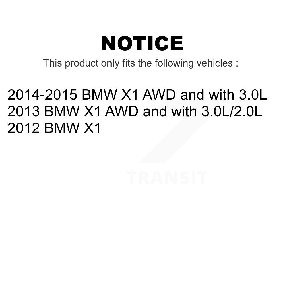 Mpulse Front Rear Disc Brake Pads Wear Sensor (4 Pack) For BMW X1 KSE-100419