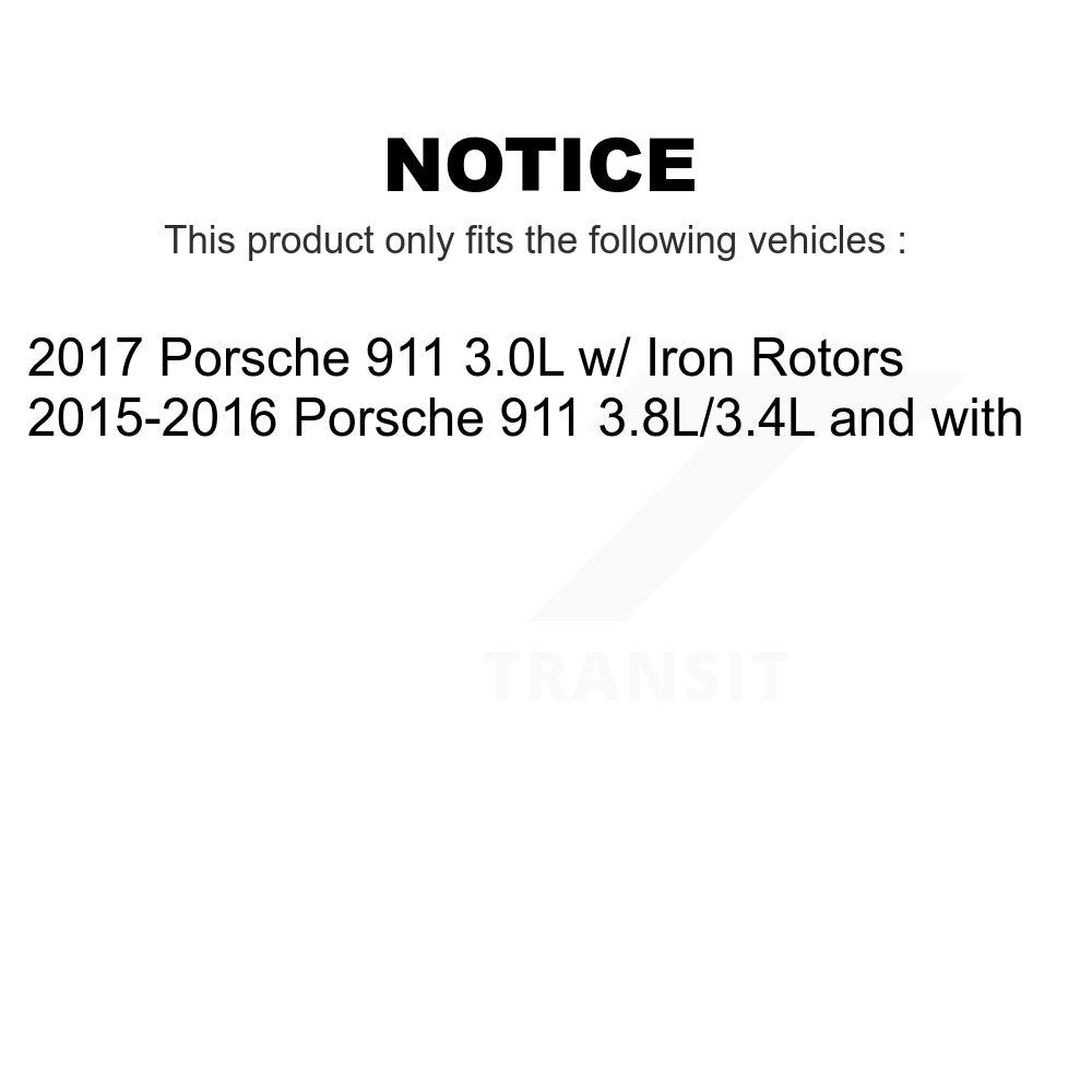 Mpulse Front Rear Disc Brake Pads Wear Sensor (4 Pack) For Porsche 911 KSE-100423
