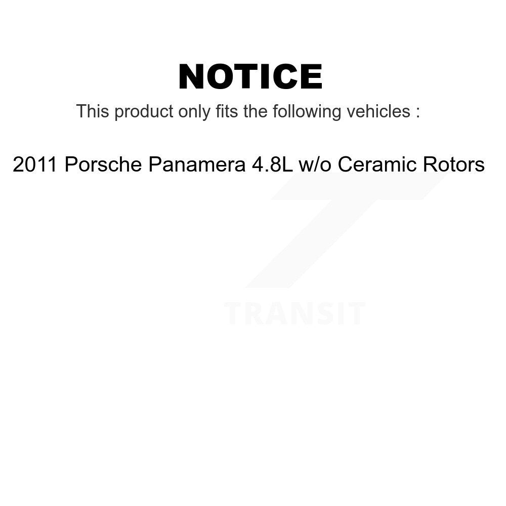 Mpulse Front Rear Disc Brake Pads Wear Sensor (4 Pack) For 2011 Porsche Panamera 4.8L w o Ceramic Rotors KSE-100426
