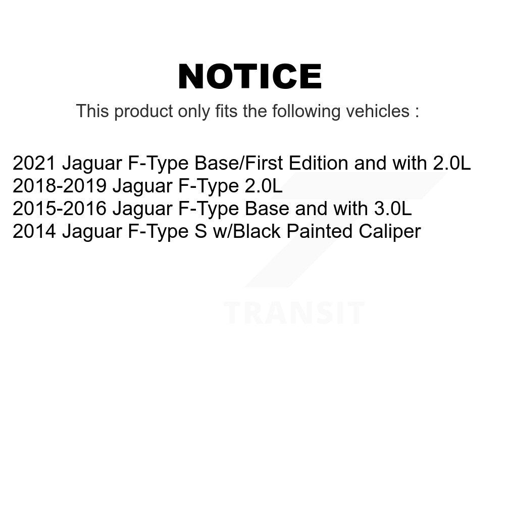 Mpulse Front Rear Disc Brake Pads Wear Sensor (4 Pack) For Jaguar F-Type KSE-100429