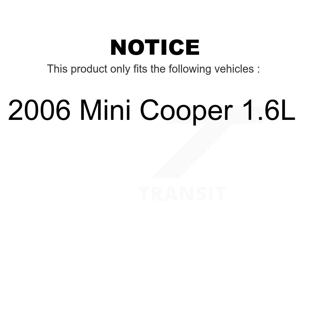 Mpulse Front Rear Disc Brake Pads Wear Sensor (4 Pack) For 2006 Mini Cooper 1.6L KSE-100431