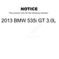 Mpulse Front Rear Disc Brake Pads Wear Sensor (4 Pack) For 2013 BMW 535i GT 3.0L KSE-100437