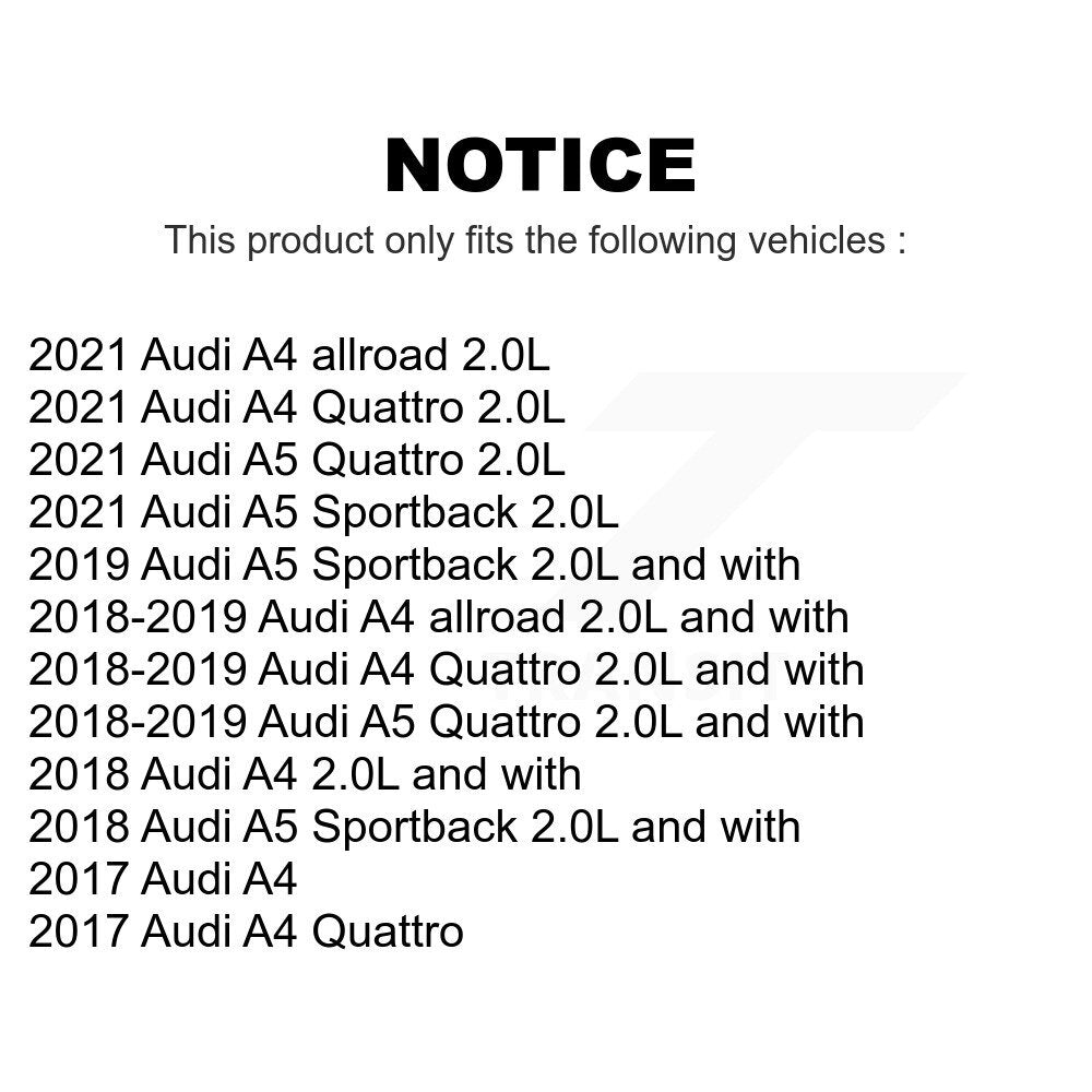Mpulse Front Rear Disc Brake Pads Wear Sensor (4 Pack) For Audi A4 A5 Quattro Sportback allroad KSE-100442
