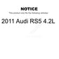 Mpulse Front Rear Disc Brake Pads Wear Sensor (4 Pack) For 2011 Audi RS5 4.2L KSE-100455