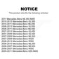 Front Rear Semi-Metallic Brake Pads Kit For Mercedes-Benz ML350 GL450 R350 GL550 ML500 ML320 GL350 ML550 GL320 R500 R320 G55 AMG ML450 KSM-100061