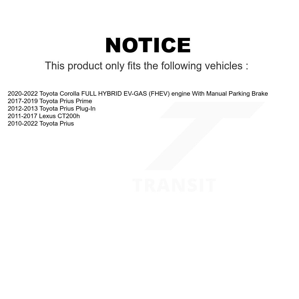 Front Rear Semi-Metallic Brake Pads Kit For Toyota Prius Corolla Lexus CT200h Prime Plug-In KSM-100078