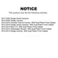 Front Rear Semi-Metallic Brake Pads Kit For Dodge Grand Caravan Journey Chrysler Town & Country Ram C/V Volkswagen Routan KSM-100195