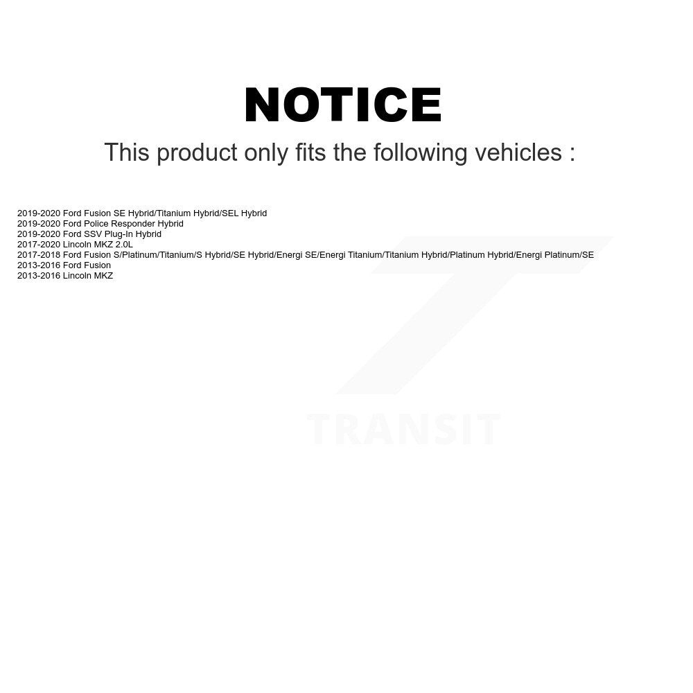Front Rear Semi-Metallic Brake Pads Kit For Ford Fusion Lincoln MKZ Police Responder Hybrid SSV Plug-In KSM-100209