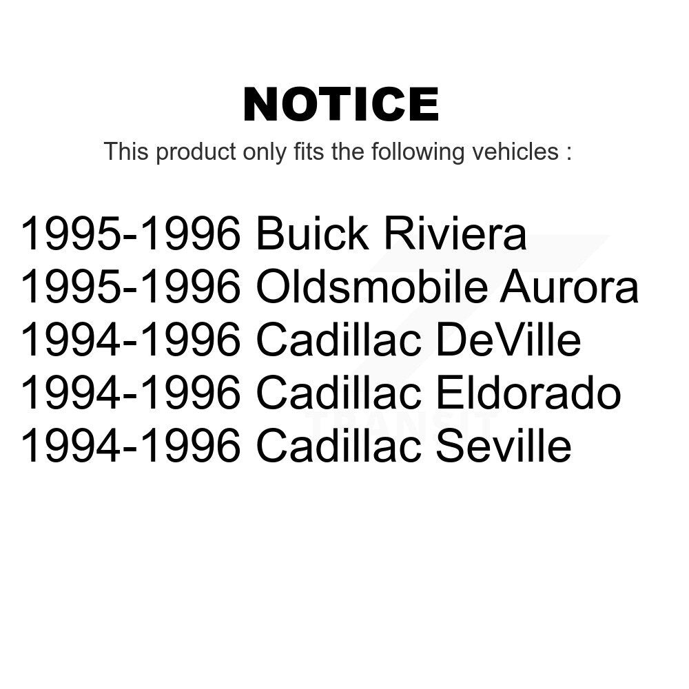 Front Rear Semi-Metallic Brake Pads Kit For Cadillac DeVille Eldorado Seville Buick Riviera Oldsmobile Aurora KSM-100278