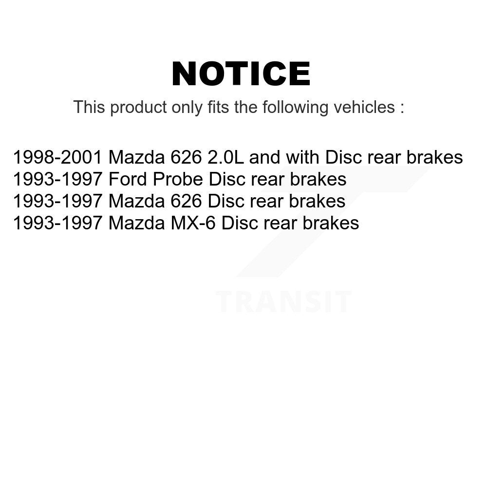 Front Rear Semi-Metallic Brake Pads Kit For Mazda 626 Ford Probe MX-6 KSM-100281