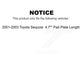 Front Rear Semi-Metallic Brake Pads Kit For 2001-2003 Toyota Sequoia 4.7" Plate Length KSM-100342