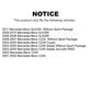 Front Rear Semi-Metallic Brake Pads Kit For Mercedes-Benz C230 C240 SLK280 SLK300 KSM-100387