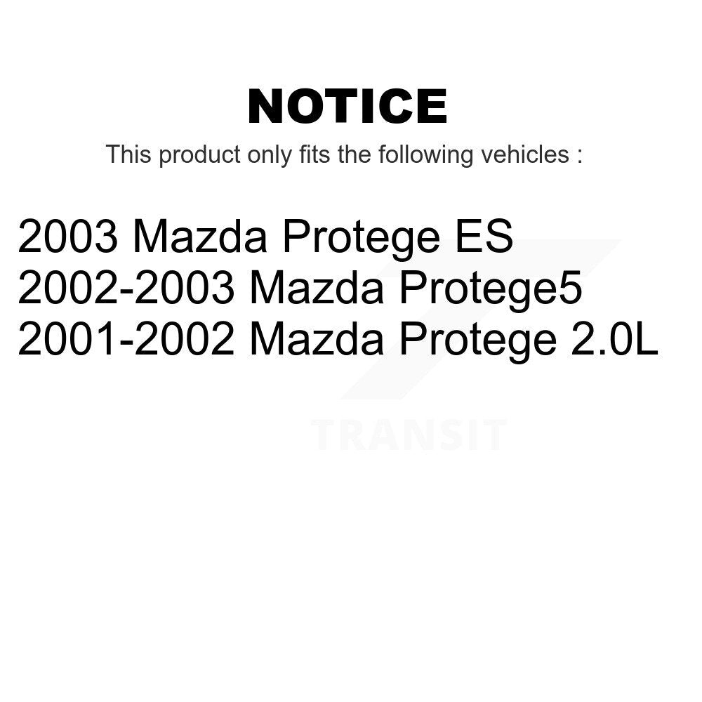 Front Rear Semi-Metallic Brake Pads Kit For Mazda Protege Protege5 KSM-100395