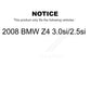 Front Rear Semi-Metallic Brake Pads Kit For 2008 BMW Z4 3.0si 2.5si KSM-100433