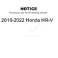 Front Rear Semi-Metallic Brake Pads Kit For 2016-2022 Honda HR-V KSM-100461