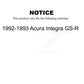 Front Rear Semi-Metallic Brake Pads Kit For 1992-1993 Acura Integra GS-R KSM-100483