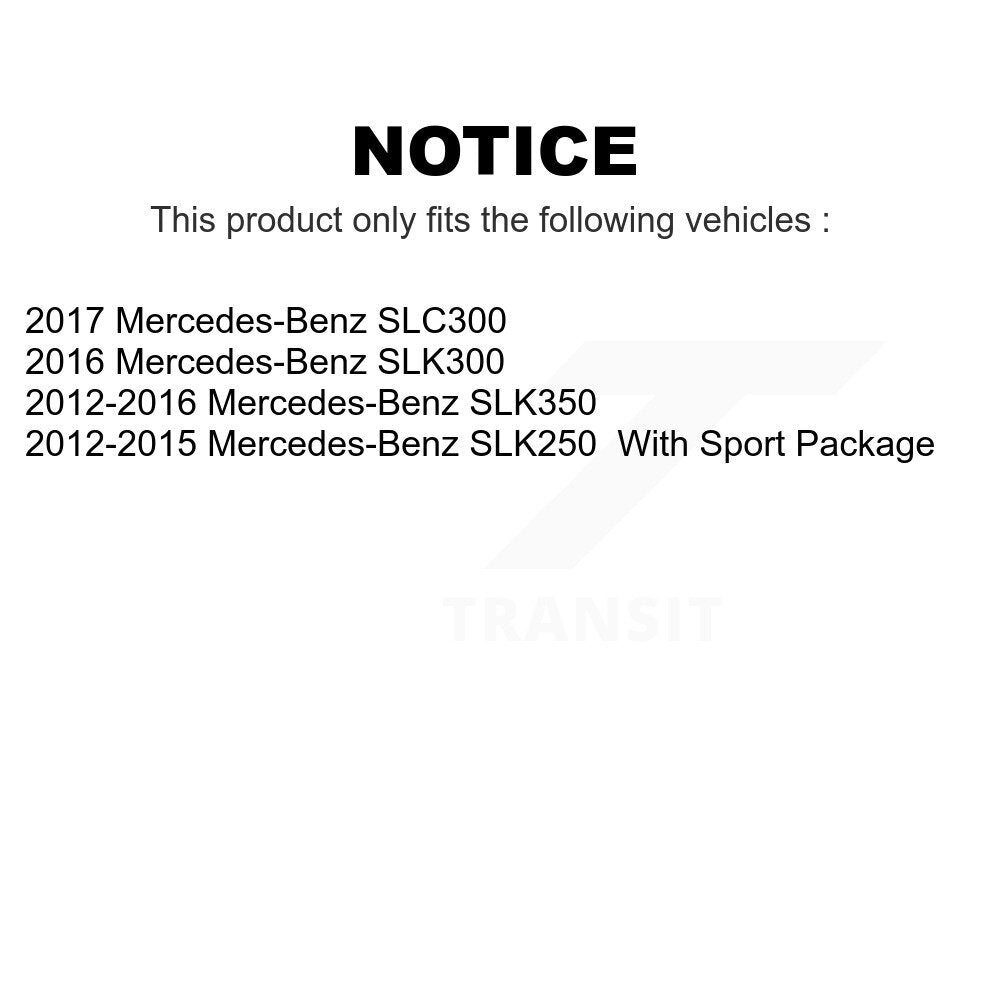 Front Rear Semi-Metallic Brake Pads Kit For Mercedes-Benz SLK250 SLK350 SLK300 SLC300 KSM-100500