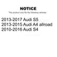 Front Rear Semi-Metallic Brake Pads Kit For Audi S4 S5 A4 allroad KSM-100555