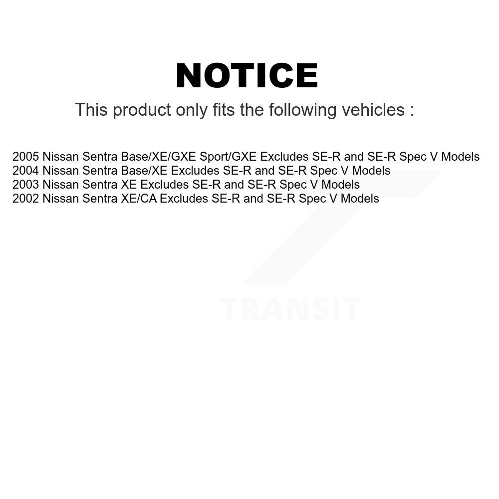 Front Control Arms Assembly And Complete Shock Tie Rods Link Sway Bar Suspension Kit (10Pc) For Nissan Sentra Excludes SE-R Spec V Models KSS-103998