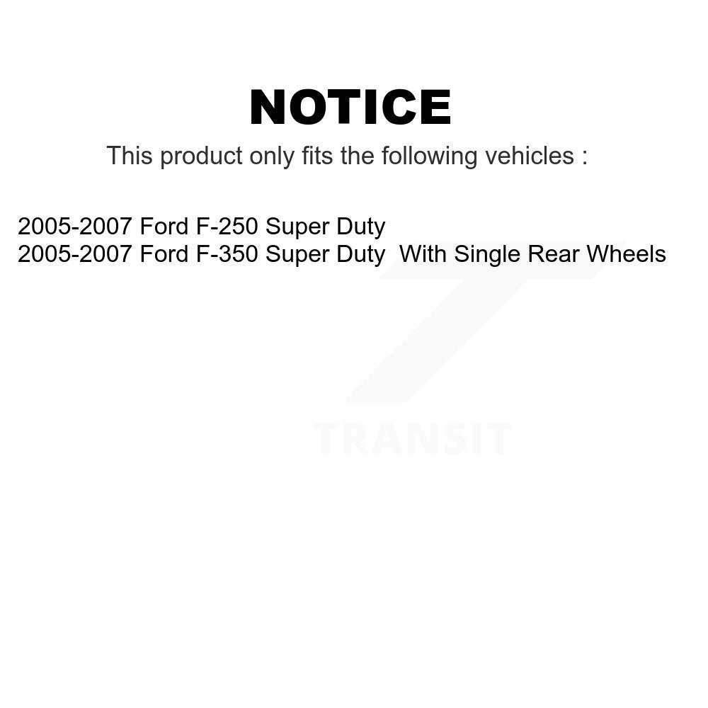 Front Rear Ceramic Brake Pads Kit For 2005-2007 Ford F-250 Super Duty F-350 KTC-100044